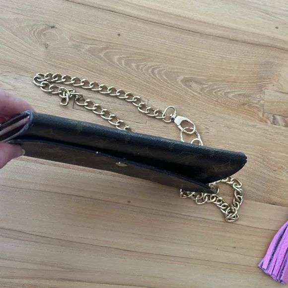 LV wallet converted to crossbody